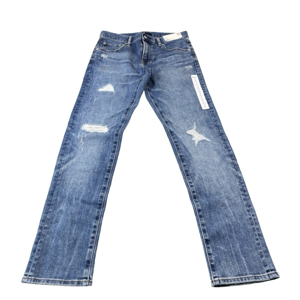 Uniqlo Japanese Kaihara Mens Distressed Mens Jeans Size Slim 30x32 NWT